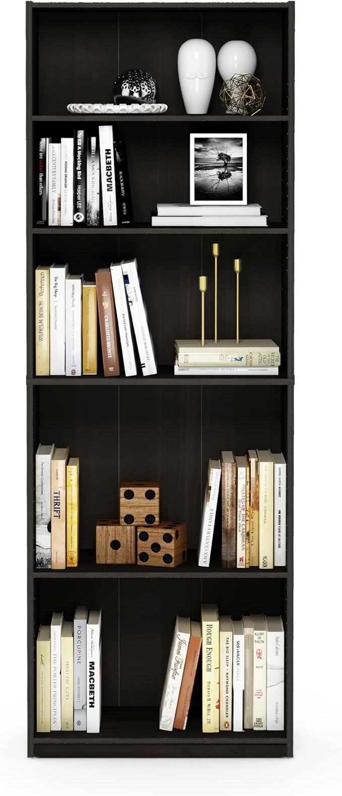 Furinno JAYA Book Shelf, 5-Tier Bookshelf, Bookcase - Image 6