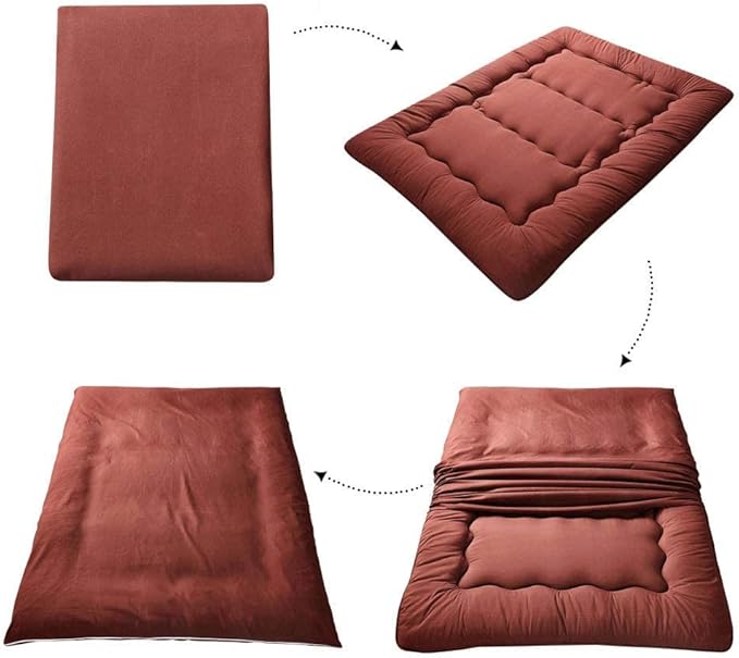 MAXYOYO Japanese Floor Mattress Futon Mattress, Thicken Tatami Mat Sleeping Pad - Image 4