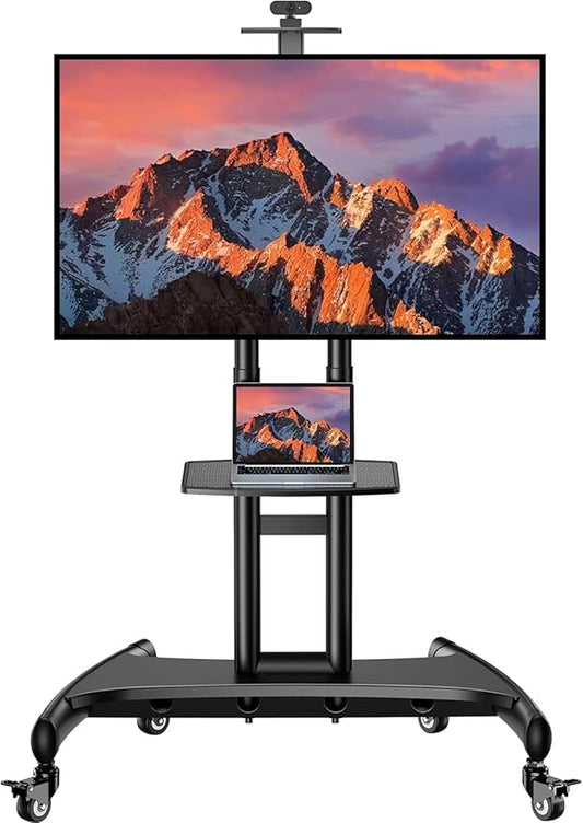PERLESMITH Rolling TV Stand by PERLESMITH