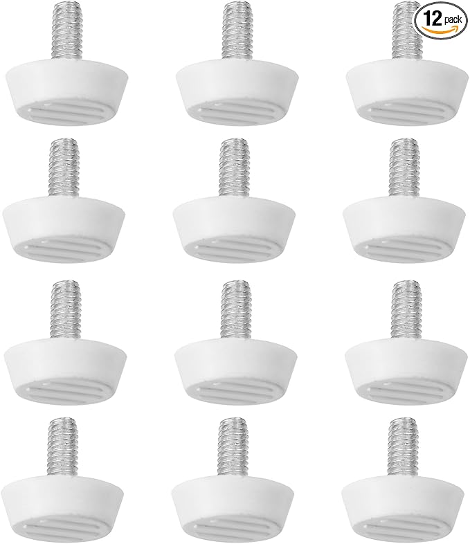 Antrader 12 Pcs M6×15mm Furniture Lvelers, M6 Thread Adjustable Levelers Screw by Antrader