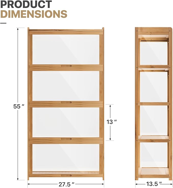 MoNiBloom 55" Curio Display Cabinet - Image 3