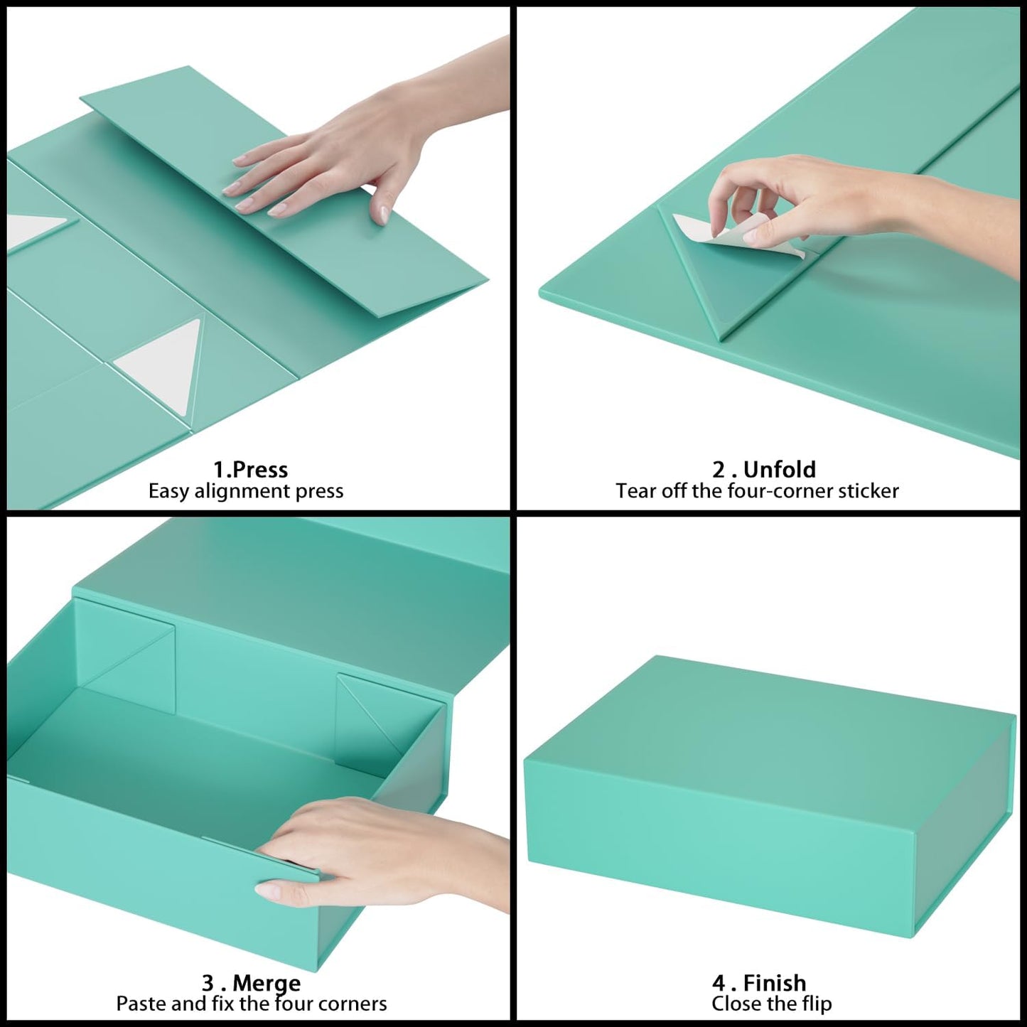 Gift Boxes 11.9" x 8.5" x 3.3" with Magnetic Closure Lid Boex for Presents,Bridesmaid Gifts Box,Cute Box,Birthday Boxs,Luxury for Gift Packaging, Magnetic Gifts Boxe for Wrapping