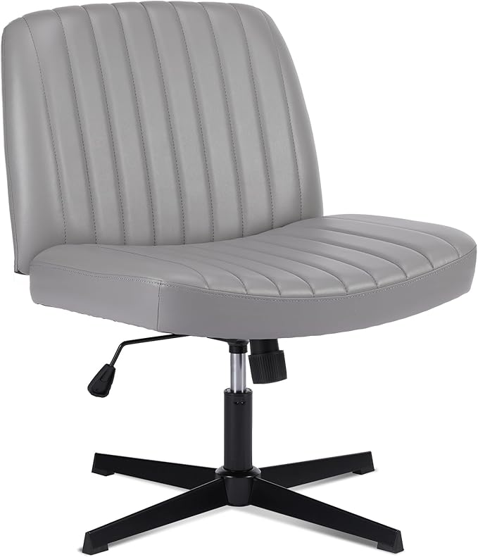OLIXIS Criss Cross Legged Chairs Armless No Wheels Wide Seat Height Adjustable - Image 3