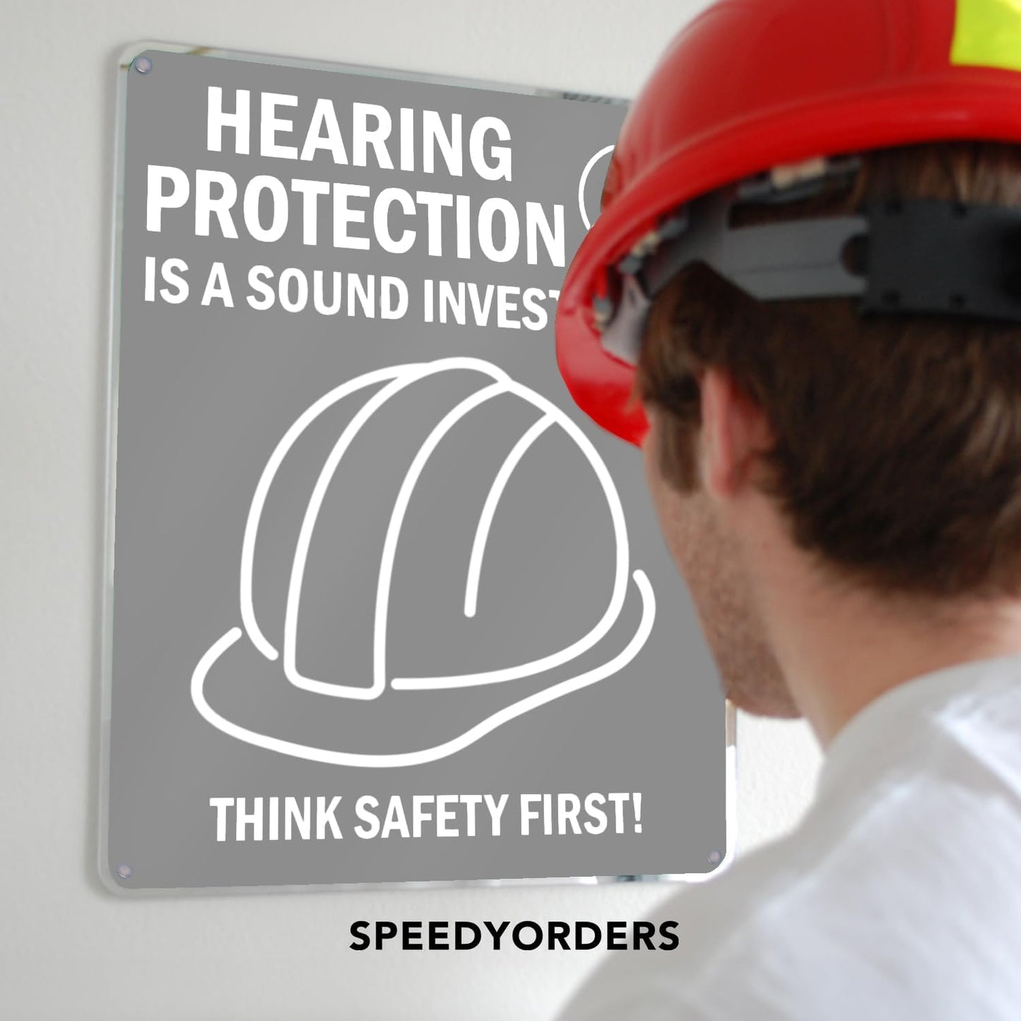 Custom Metal Signs, Personalized Aluminum, Customized Safety, Business Signs, Waterproof Outdoor, White Aluminum (Gray, 12x8 In)