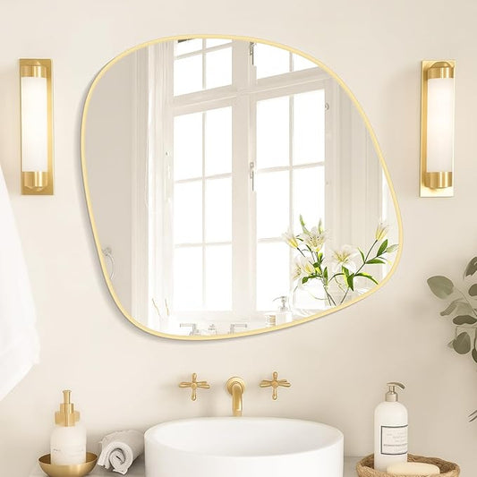 WallBeyond Asymmetrical Mirror, Irregular Wall Mirror, Wall Mirrors Decorative by WallBeyond