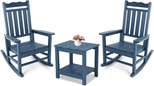 Stoog All-Weather Patio Rocking Chairs Set of 2 by Stoog