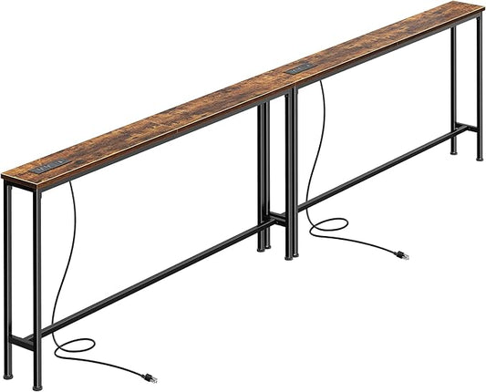 SUPERJARE 106.3 Inch Sofa Table by SUPERJARE