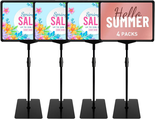 Sign Holder Stand 8.5 x 11,Sign Stand for Display,Adjustable Sign Holders For Table Top,Suitable for indoor use