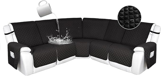 HDCAXKJ 100% Waterproof Reclining Sectional Couch Covers L Shape Recliner Sofa by HDCAXKJ