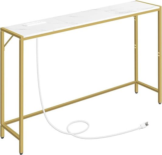 MAHANCRIS Console Table, Narrow Sofa Table, 43.3” Entrance Table by MAHANCRIS