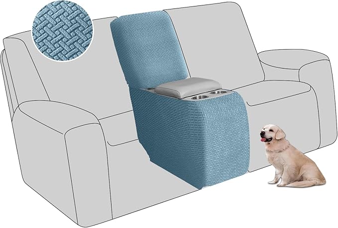 ALIECOM Recliner Sectional Couch Covers L Shape Stretch Corner Reclining by ALIECOM