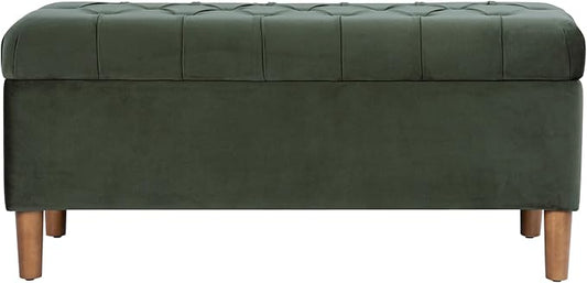 Homepop Home Decor | Tufted Ainsley Button Storage Ottoman Bench by HomePop