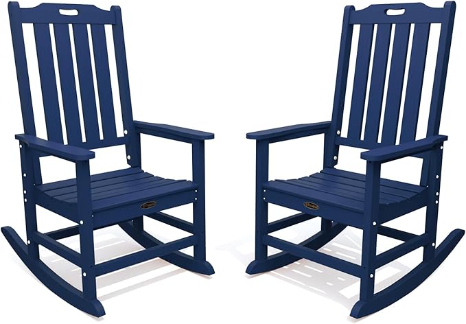 THOEOE Oversized Rocking Chair Set of 2, Outdoor Rocking Chair by THOEOE