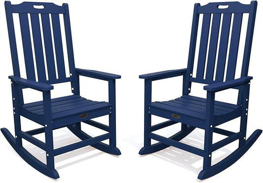 THOEOE Oversized Rocking Chair Set of 2, Outdoor Rocking Chair by THOEOE