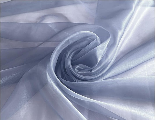 MDS Pack of 50 PCS Organza Chair Sashes Wider Dining Chair Bows Ribbon Tie Back for Wedding Party Birthday Bridal Shower Reception Event Banquet Home Chair Cover Decoration - Dusty Blue