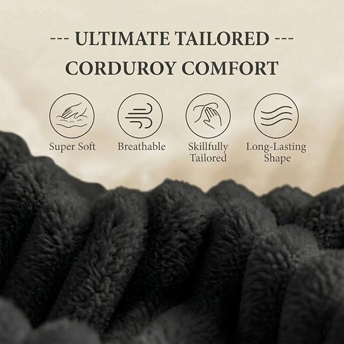 78" 4-in-1 Convertible Sofa Bed, Boneless Corduroy Sleeper Couch - Image 6