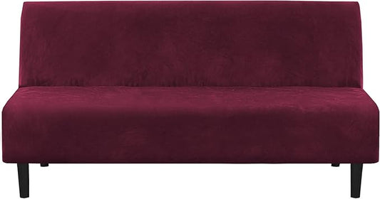 H.VERSAILTEX Real Velvet Futon Cover Armless Sofa Covers Sofa Bed Covers by HVERSAILTEX