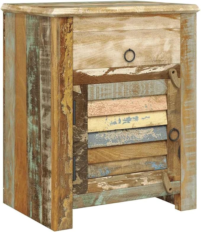 Vintage Reclaimed Wood End Table - Image 6