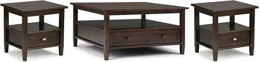 SIMPLIHOME Warm Shaker Solid Wood Transitional-Style 36-inch Wide Coffee Table by SimpliHome