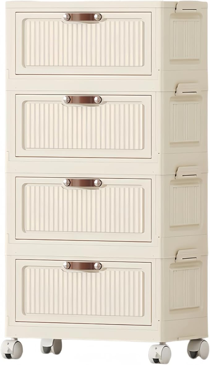 4-Tier Foldable Storage Cabinet by FoldTrend