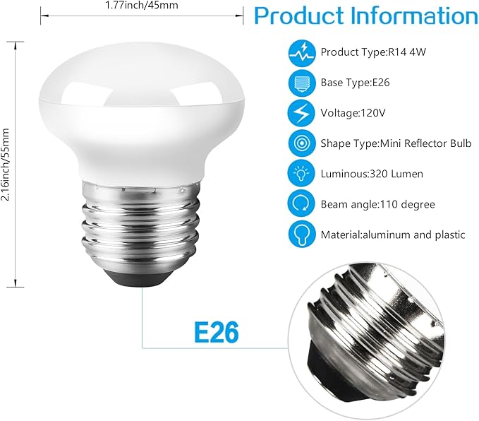 Haian Support China Cabinet Light Bulbs, 4W Short Light Bulbs, mini Size 2 - Image 4