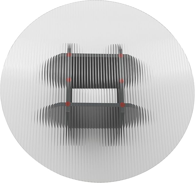Round Glass Coffee Table for Living Room - Image 8