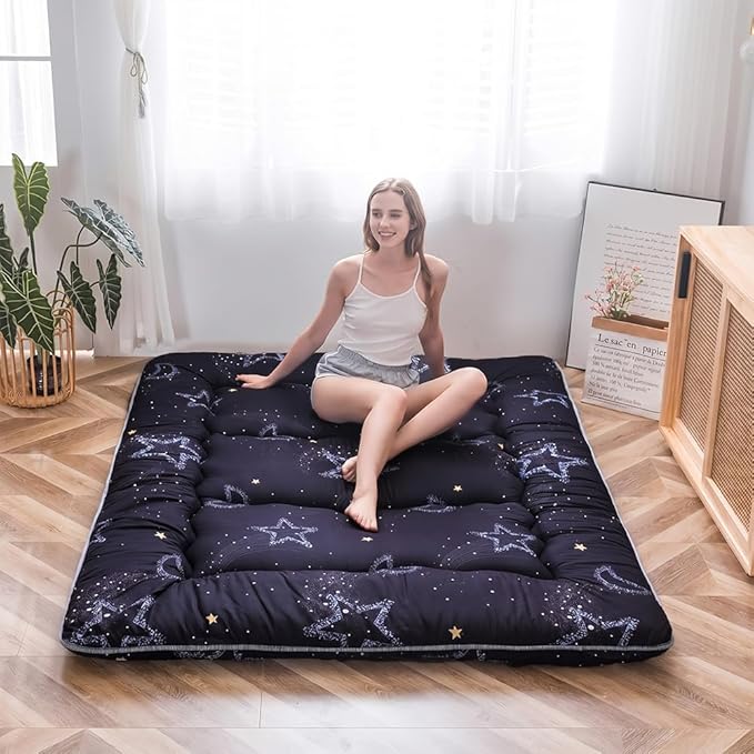MAXYOYO Japanese Futon Mattress Floor Mattress Sleeping Pad Foldable Mat Roll - Image 5