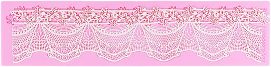 Embossing Lace Fondant Molds, Flower Cake Lace Molds, Silicone Molds for Cake Decorating Tool, Cake Lace Mats