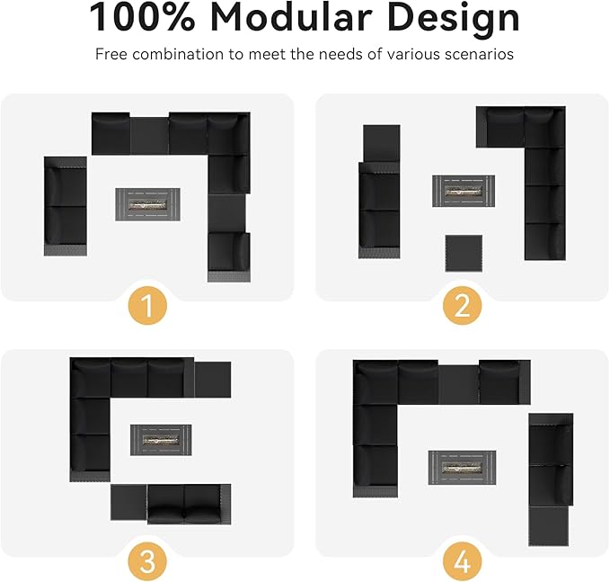 Aoxun 10-Piece Sectional Sofa - Image 11