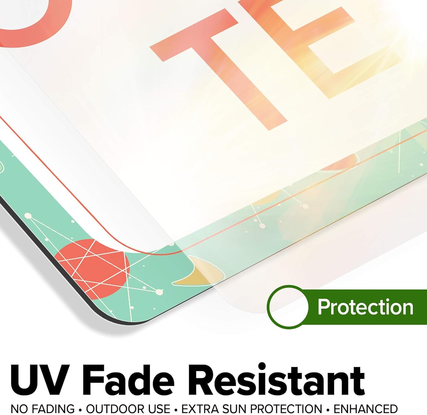 Custom Sign, Custom Street Sign, 11 Font Colors, 13 Font Styles, 4 Hole Options, 22 Sizes, 12x18 Inches, Rust Free DiBound, Fade Resistant, Made in USA by My Sign Center (Mid-Century Modern 2)