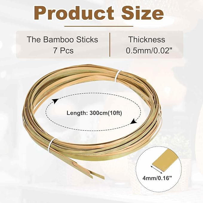 MECCANIXITY 7 Rolls Bamboo Strips - Image 2