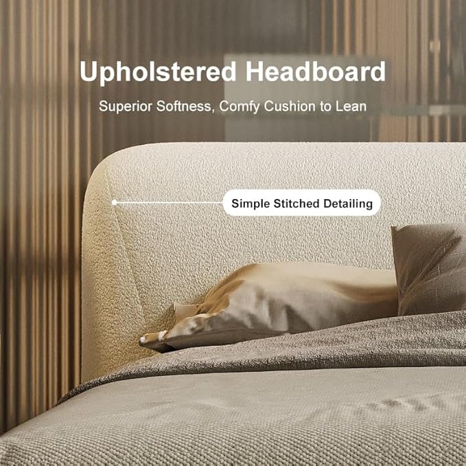 homary Queen Size Upholstered Bed - Image 4