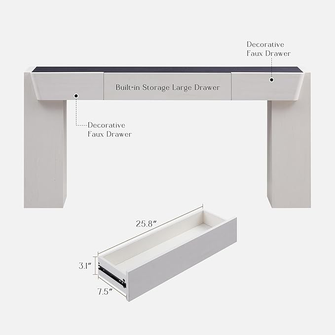 JXQTLINGMU 63" Modern Console Table - Image 2
