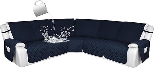 HDCAXKJ 100% Waterproof Reclining Sectional Couch Covers L Shape Recliner Sofa by HDCAXKJ