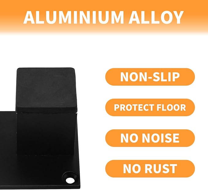 4Pcs 2Inch Metal Furniture Legs, Square Metal Cabinet Support Foot - Image 3