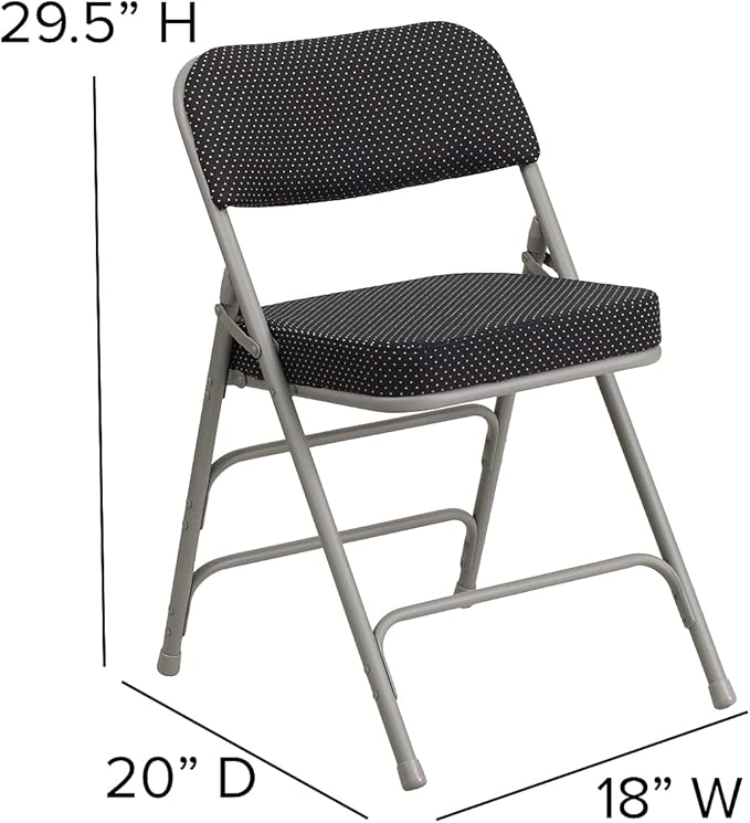 Flash Furniture HERCULES Series Premium Curved Triple Braced & Double Hinged - Image 3
