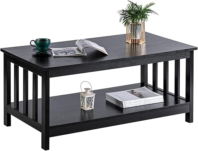 ChooChoo Mission Coffee Table, 40 Black - Image 8