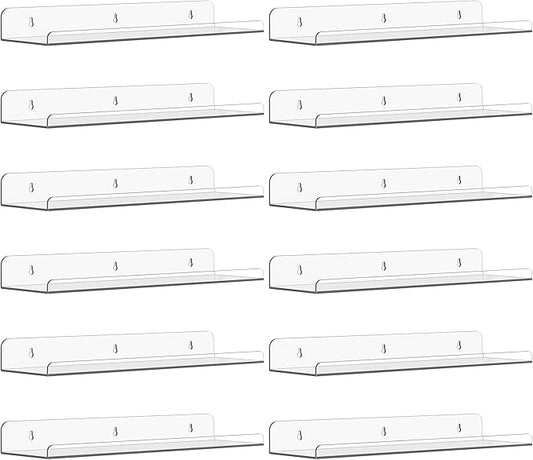 Qukaka Floating Shelves for Wall Decor, Living Room, Bathroom Decor, Nail by QukakaHomeCare