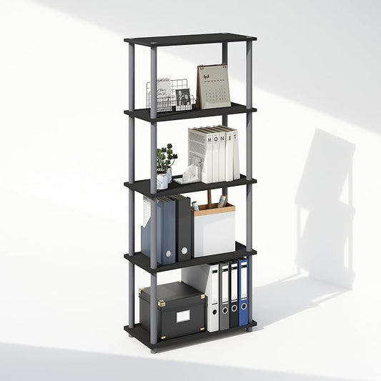 Furinno Turn-N-Tube Book Shelf, 5-Tier Bookshelf, Bookcase by Furinno-FitsYourSpaceFitsYourBudget
