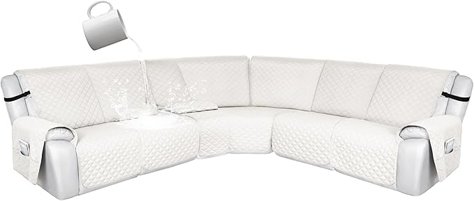 HDCAXKJ 100% Waterproof Reclining Sectional Couch Covers L Shape Recliner Sofa by HDCAXKJ