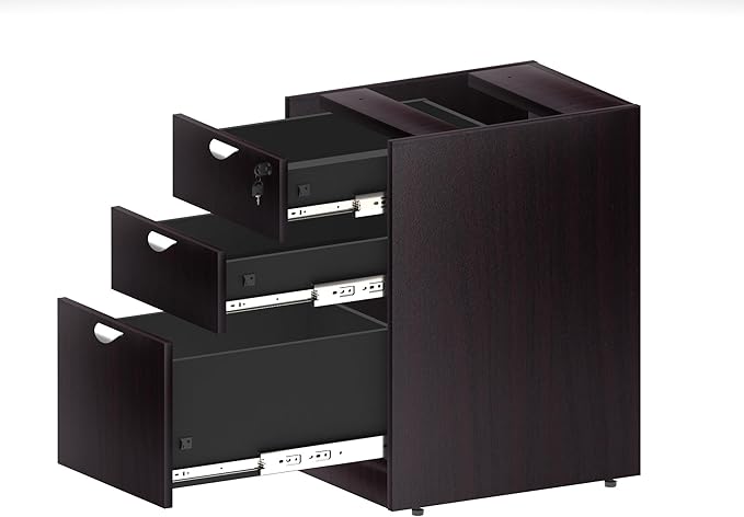Boss Office Products Belarus Executive U-Shape Curved Bow Desk - Image 7