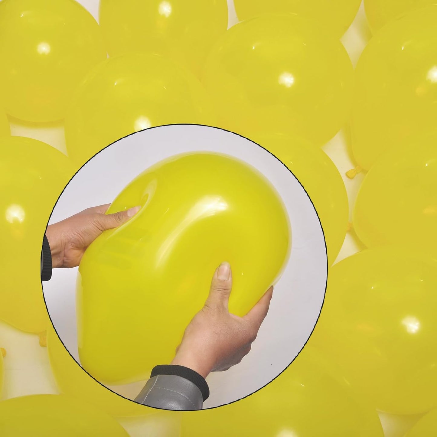 300 pack Yellow Balloons 12 Inch Yellow Latex Balloon Bulk for Party Supplies and Decorations