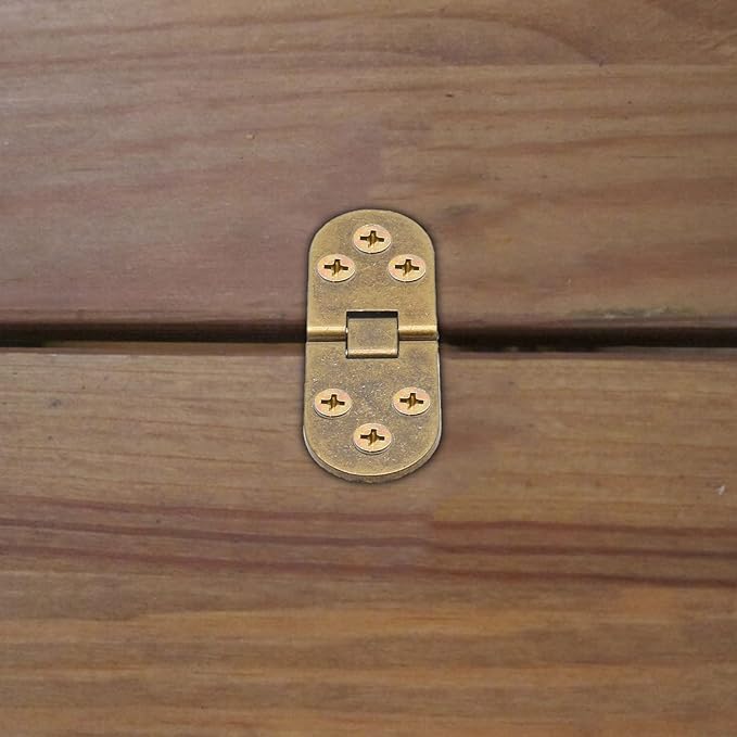 Piutouyar 4PCS Bronze Butler Tray Hinge, Heavy Duty Folding Flip Top Hinge 180 - Image 5