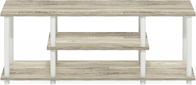 Furinno Turn-N-Tube No Tools 3D 3-Tier Entertainment TV Stand up to 50 inch TV - Image 5