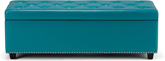 SIMPLIHOME Hamilton Storage Ottoman - Image 7