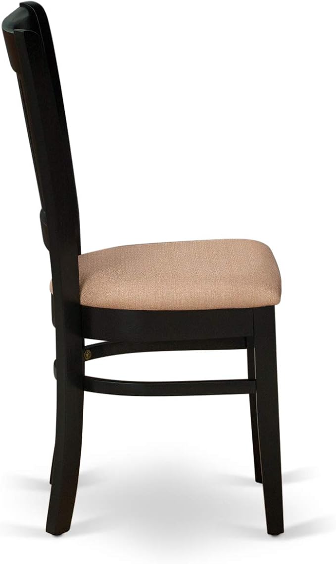 East West Furniture ANVA5-BLK-C 5 Piece Dining Room Furniture Set Includes a - Image 8
