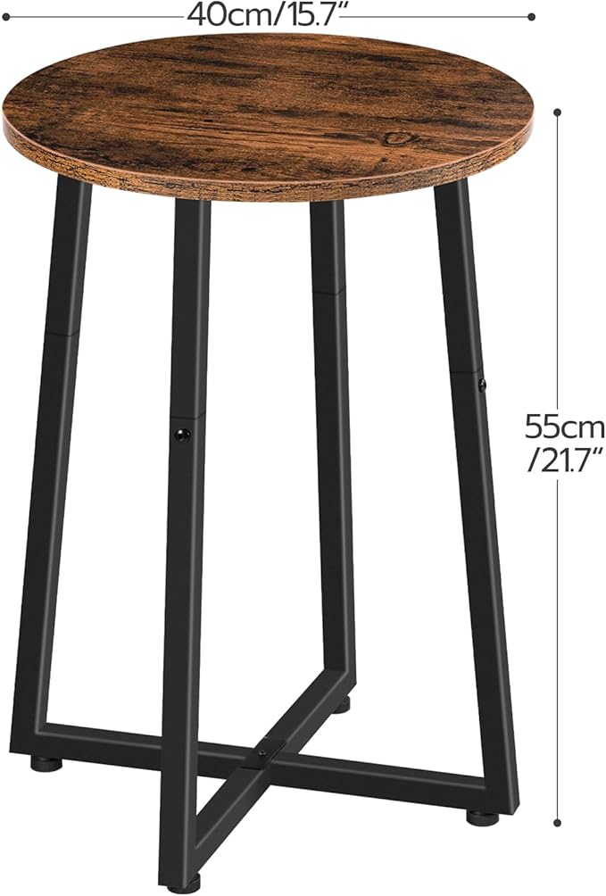 HOOBRO Side Table, Round End Accent Table - Image 3