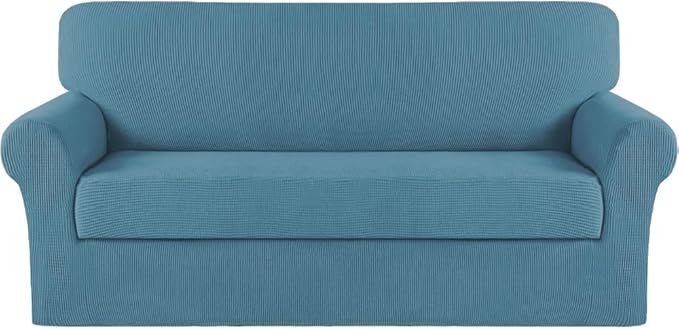 Turquoize Stretch Sofa Slipcover 2 Pieces Sofa Cover Couch Cover by Turquoize