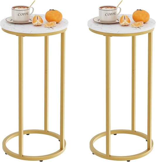 C Shaped End Table, Couch Side Tables by Easy+Paws