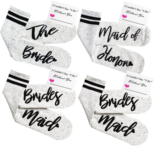 Bridesmaid Gifts For Women Wedding Gifts Proposal Set Bachelorette Party Favors Decorations Bride Socks…